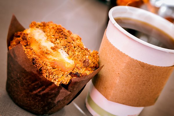 Muffin and coffee